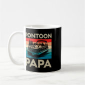 Pontoon Papa Recto Boat Captain Pontoon Eigentümer Kaffeetasse (Links)