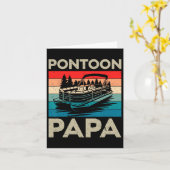 Pontoon Papa Recto Boat Captain Pontoon Eigentümer Karte (Gelbe Blume)