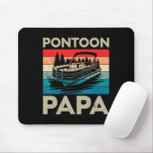 Pontoon Papa Recto Boat Captain Pontoon Eigentümer Mousepad (Mit Mouse)