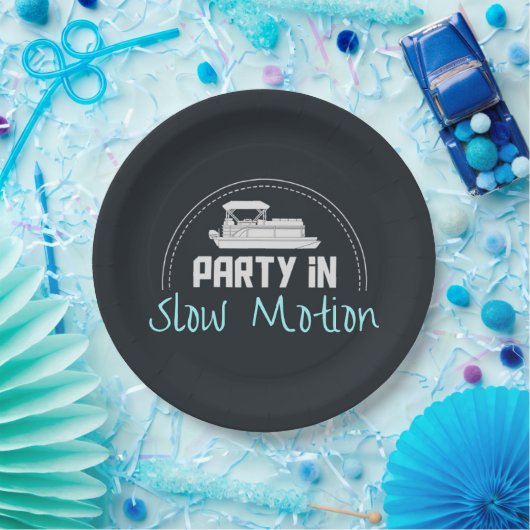 Pontoon-Party in Zeitlupe Pappteller (Party)
