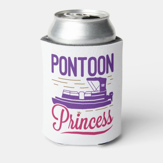 Pontoon Princess Pontooning Motor Bootfahren Dosenkühler (Kanne Rückseite)