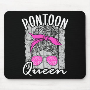 Pontoon Queen Lake Life Matching Family Vacation B Mousepad