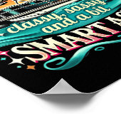 Pontoon Queen Women Pontoon Boot Captain Bootfahre Poster (Ecke)