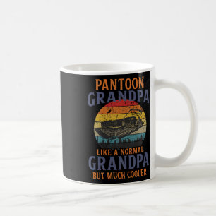 Pontoon Vintag White Pontoon Captain Boating Funn Kaffeetasse