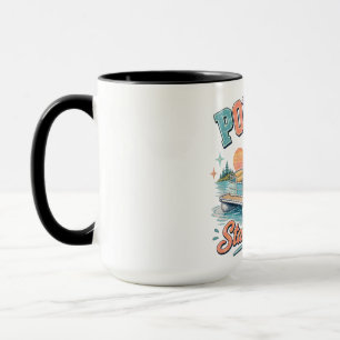 Pontoon-Zustand des Geistes Seelenleben am See Son Tasse