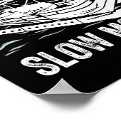 Pontoonboot Bootfahren Cool Lustig Party In Slow M Poster (Ecke)