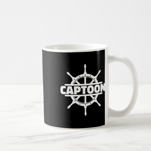 Pontoonboot Captoon Boating Pontoon Kapitän Kaffeetasse (Rechts)