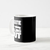 Pontoonboot Ich hasse das Herausziehen beim Bootfa Kaffeetasse (Vorderseite Links)