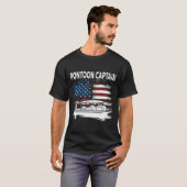 Pontoonboot Kapitän 4. Juli Pontoonboot T-Shirt (Vorne ganz)