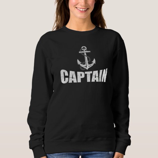 Pontoonboot-Kapitän Anker Kapitän Skipper Sweatshirt (Vorderseite)