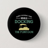 Pontoonboot Kapitän Bootfahren  Button (Vorderseite)