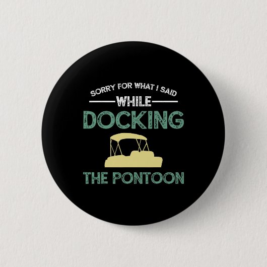 Pontoonboot Kapitän Bootfahren Button (Vorderseite)