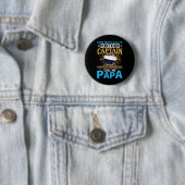 Pontoonboot-Kapitän Geschenk für Großvater Vater P Button (Beispiel)