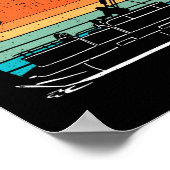 Pontoonboot Kapitän I Captoon I Skipper Pontoon B Poster (Ecke)