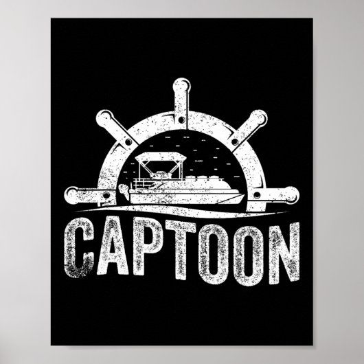 Pontoonboot Kapitän Pontoonboot Kapitän Poster (Vorne)