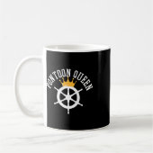 Pontoonboot-Schiffskapitän Geschenk Kaffeetasse (Links)