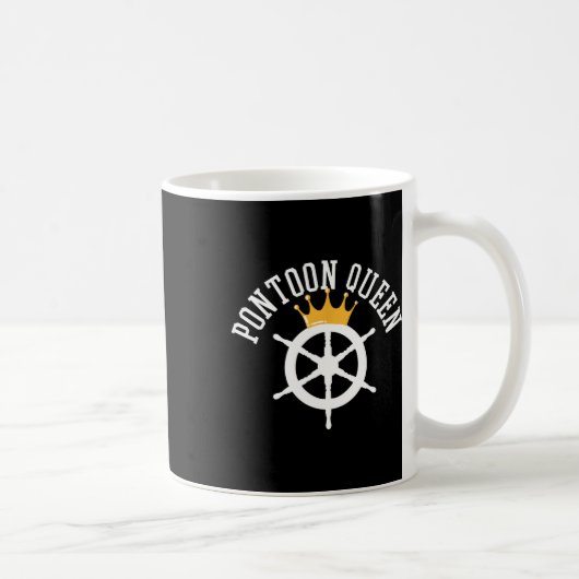 Pontoonboot-Schiffskapitän Geschenk Kaffeetasse (Rechts)