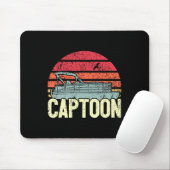 Pontoonboot Skipper I Kapitän Pontoonbootfahren I Mousepad (Mit Mouse)