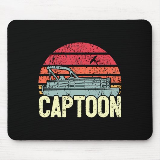 Pontoonboot Skipper I Kapitän Pontoonbootfahren I Mousepad (Vorne)