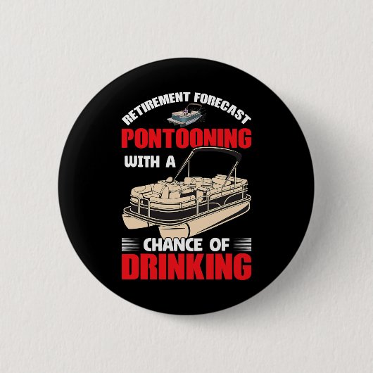 Pontooning zum Trinken - müde Button (Vorderseite)