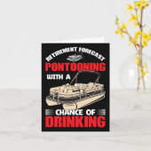 Pontooning zum Trinken - müde Karte (Gelbe Blume)