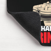 Pontooning zum Trinken - müde Mousepad (Ecke)