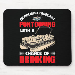 Pontooning zum Trinken - müde Mousepad