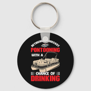 Pontooning zum Trinken - müde Schlüsselanhänger
