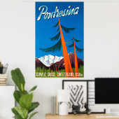 Pontresina Schweiz Vintage Travel Poster (Heimbüro)