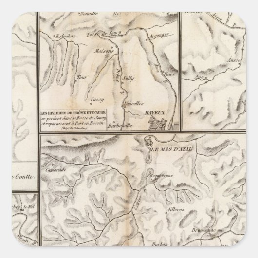 Ponts naturels quadratischer aufkleber (Vorderseite)