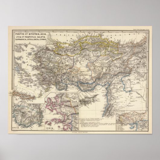 Pontus et Bithynia, Asia, Lycia et Pamphylia Poster (Vorne)