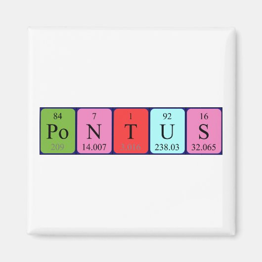 Pontus Periodenmagnetmagnet Magnet (Vorne)