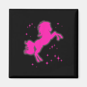 Pony and Heelses Lover Pink Girls Clubs Disco Birt Magnet