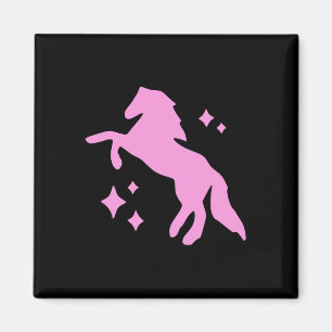 Pony and Heelses Lover Pink Girls Clubs Disco Birt Magnet