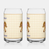 Pony Baby Shower Soda Glass Dosenglas (Links)