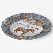 Pony Birthday Pappteller (Schrägansicht)