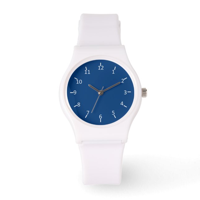 Pony Blue White Armbanduhr (Vorderseite)