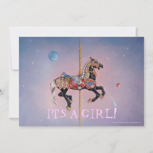 PONY CAROUSEL EINLADUNG (Vorderseite)