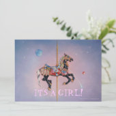 PONY CAROUSEL EINLADUNG (Stehend Vorderseite)