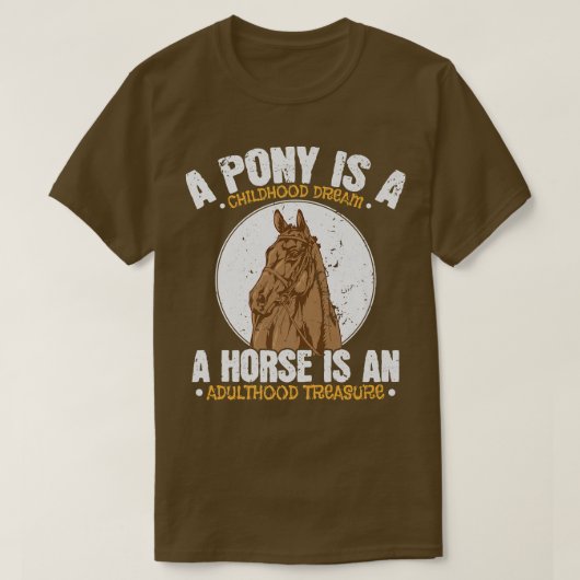Pony Childhood Dream, Pferdejugendlicher Schatz T-Shirt (Design vorne)