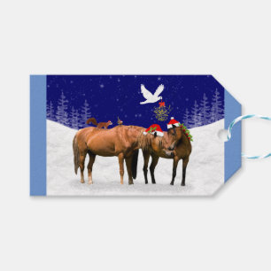 Pony Christmas Party Gift Tags Geschenkanhänger