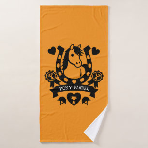 Pony Club Rider Badehandtuch