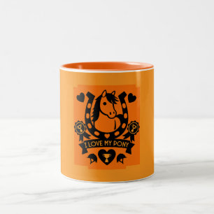 Pony Club Rider Zweifarbige Tasse