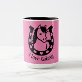 Pony Club Rider Zweifarbige Tasse (Mittel)