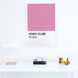 Pony Club Song Pink Farbe - Vollständige Breite Poster