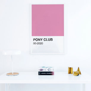 Pony Club Song Pink Farbe - Vollständige Breite Poster