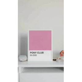 Pony Club Song Pink Farbe - Vollständige Breite Poster