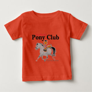 Pony Club T gray.jpg Baby T-shirt
