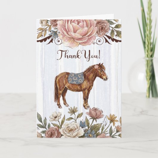 Pony Dankeskarte (Vorderseite)