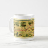 Pony Express-Karte durch William Henry Jackson Kaffeetasse (Vorderseite Links)